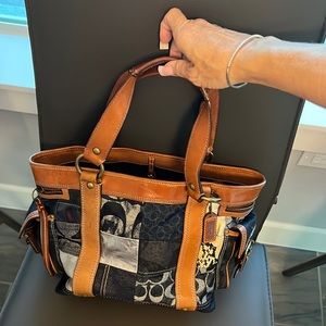 Limited edition coach patchwork bag